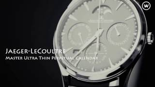 JaegerLeCoultre Master Ultra Thin Perpetual Calendar [upl. by Nedla]