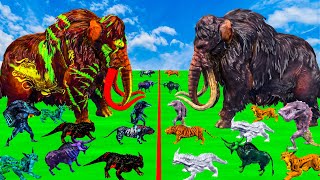 ARBS Prehistoric Mammals vs ARK Prehistoric Animals vs Mammoth Animal Revolt Battle Simulator [upl. by Tricia]