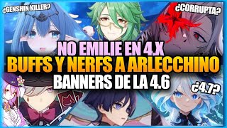 ¿Signora Volverá Nerfs a Arlecchino Banners de la 46 Azur Promilia Noticias Genshin Impact [upl. by Adaminah]