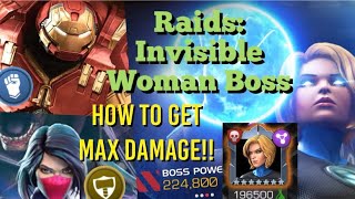 MCOC  Raids Invisible Woman Boss  Full Runs with Silk Vanguard and Hulkbuster Assault [upl. by Ojaras]