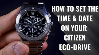 How to Set Your Citizen EcoDrive [upl. by Elias26]