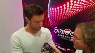 Interview Måns Zelmerlöw Sweden  Eurovision Song Contest 2015 Vienna [upl. by Ahsaele]