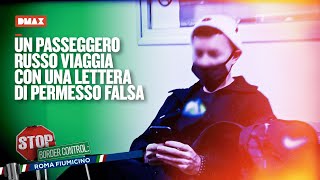 Un passeggero Russo si presenta con una lettera di permesso falsa  Stop Border Control Fiumicino [upl. by Lewls]