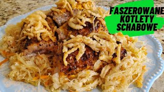 Faszerowane schabowe pieczone z prazona cebula [upl. by Nahej]