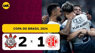 CORINTHIANS 2 X 1 AMÉRICARN  COPA DO BRASIL 2024 VEJA OS GOLS [upl. by Alahsal421]