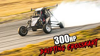 Drifting Crosskart  300hp Turbo Hayabusa engine [upl. by Cartan]