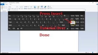 How to Turn off Overtype Overwrite OVR [upl. by Garrot]