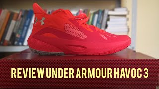 Reviewanálise Tênis Under armour Havoc 3Tênis de basquete [upl. by Heyer]