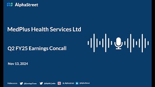 MedPlus Health Services Ltd Q2 FY202425 Earnings Conference Call [upl. by Lertsek661]