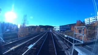 Cabview Line 4 east  southeast  Oslo metro  Oslo Tbane  MX3000 full ride [upl. by Ezitram]