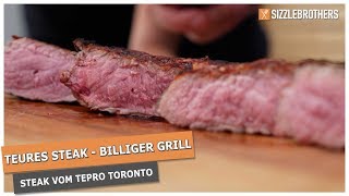 Teures Steak billiger Grill  geht das Steak vom Tepro Toronto [upl. by Udella]