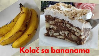 Kolač sa bananama za 15 minuta  bez pečenja [upl. by Khoury]