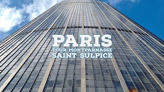 4K WALK  France  Paris  Tour Montparnasse to Saint Sulpice [upl. by Eednyl]