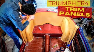 Interior Trim Panel Installation  1964 Triumph TR4 Project [upl. by Aenitsirhc]