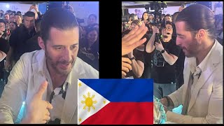 Jonathan Roumie arrives in Philippines Filipino fans overjoyedVideos and pictures with Jonathan [upl. by Hedvah518]