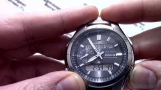 Часы Casio WAVE CEPTOR WVAM650TD1A  Инструкция как настроить от PresidentWatchesRu [upl. by Thistle]