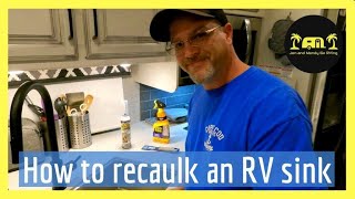 How to recaulk an RV sink [upl. by Linkoski439]