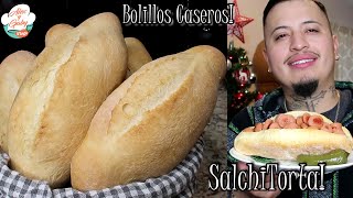 RECETA BIEN EXPLICADA DE COMO HACER BOLILLOS MEXICANOS CASEROS [upl. by Koffman]