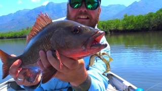 POP FROGGING MANGROVE JACK  Jims Fishing Ep7 [upl. by Brant705]