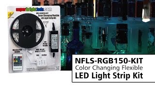 Color Changing Flexible LED Light Strip Kit NFLS RGB150 KIT [upl. by Ahsemac]