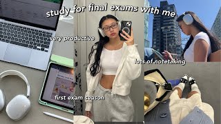 STUDY VLOG  VERY productive finals week in my life  lots of studying finals week vlog amp more [upl. by Ainoz963]