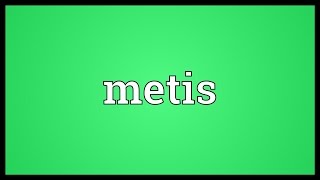 Metis Meaning [upl. by Naor256]