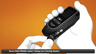 Accu Chek Mobile  Lancing your finger [upl. by Can]