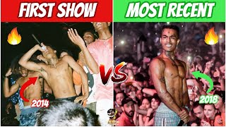 RAPPERS FIRST SHOW vs MOST RECENT SHOW [upl. by Annuaerb]