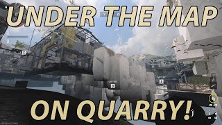 How to get UNDER the MAP on QUARRY MW3 [upl. by Ozen159]