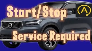 Volvo XC40 Start Stop Service Required How To Replace Support Battery And Reset System [upl. by Nader223]