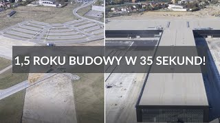 Lotnisko Warszawa  Radom 15 roku budowy w 35 sekund [upl. by Aicak]