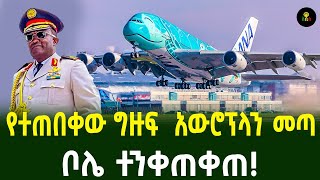 በጉጉት የተጠበቀው ግዙፍ አውሮፕላን መጣ ቦሌ ተንቀጠቀጠች [upl. by Hudis]