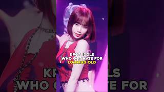 Kpop idols who got hate for looking old kpop shorts fypシ゚viral fyp [upl. by Lotsirk]