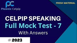 Celpip Speaking Test  7 With Answers  2023 [upl. by Niall]