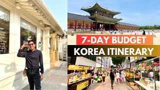 2024 SOUTH KOREA TRAVEL GUIDE  7DAY BUDGET ITINERARY [upl. by Chalmer]