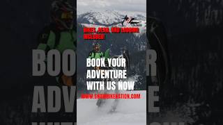 Epic Motorcycle Winter Adventure  Snowbiking in Montana wintersports montana dirtbiking [upl. by Trepur]