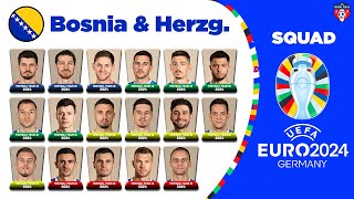 BOSNIA amp HERZEGOVINA SQUAD EURO 2024 QUALIFIERS FT EDIN DZEKO  UEFA EURO 2024 [upl. by Christabella]