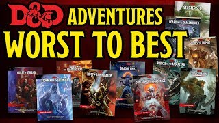 Ranking ALL the Dungeons and Dragons 5e Adventures Worst to Best [upl. by Bevon909]