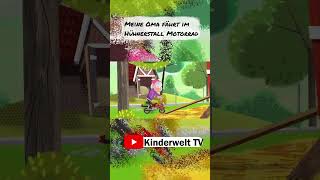 Meine Oma fährt im Hühnerstall Motorrad  klassische kinderlieder Kinderwelt TV [upl. by Arym]