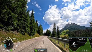 120 minute Indoor Cycling Workout Kronplatz Dolomites Italy Garmin 4K Video [upl. by Ysied]