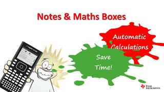 Using the Notes Application on TINspire  Further Mathematics Exam Readiness [upl. by Stevana58]