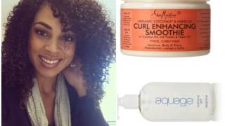 Hair Tutorial Naturally Curly Hairstyling using Shea Moisture [upl. by Warrenne]