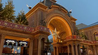 Christmas market in Tivoli Garden Top attractions in CopenhagenDenmark [upl. by Aneroc]