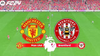 FC 24  Manchester United vs Brentford  Premier League 2425  PS5™ Full Gameplay [upl. by Lehcsreh]