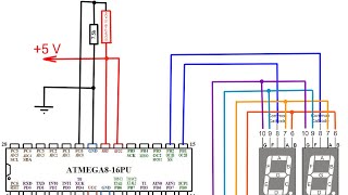 Термометр на Atmega8 и терморезисторе ОСММТ4В Эксперимент [upl. by Cassella]