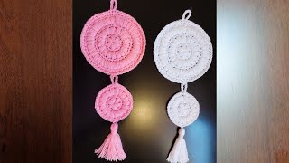 crochet wall hanging ll crochet wall decor [upl. by Ossie]