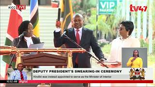 Cheers at KICC as Prof Kindiki takes his oath of execution of office as the 3rd Deputy President [upl. by Ttesil]