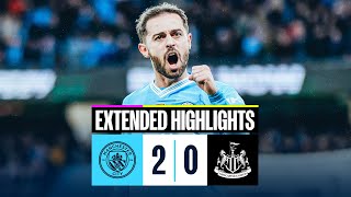 Man City 20 Newcastle  FA Cup Extended Highlights  Bernardo Goals send City to Wembley [upl. by Geddes]