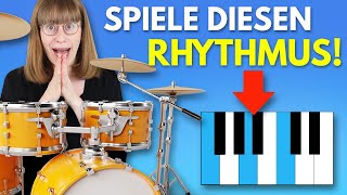 Spiel DIESEN Rhythmus am Klavier 🥁 [upl. by Rawdin]