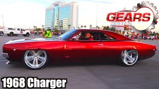 1968 Dodge Charger RTR V10 at SEMA by Powered by Johan Gears Wheels and Motors [upl. by Allrud]